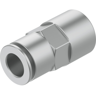 Priama pneumatiká nástrčná spojka, BSPP vnútorný závit, celomosadzná